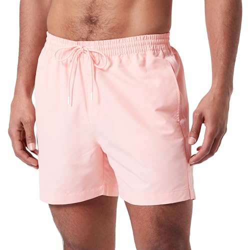 Calvin Klein Bañador para Hombre Medium Drawstring Pernera Media, Rosa (Pale Rosette), L