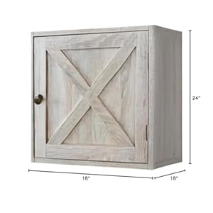 Rainbowsophianightstandfarmhousebedsidetablewithcabinetandshelves18x18x24incheswhiteoak Urban Country Home Decor Rainbow sophia nightstand farmhouse bedside table with cabinet and shelves 18 x 18 x 24 inches white oak urban country home decor