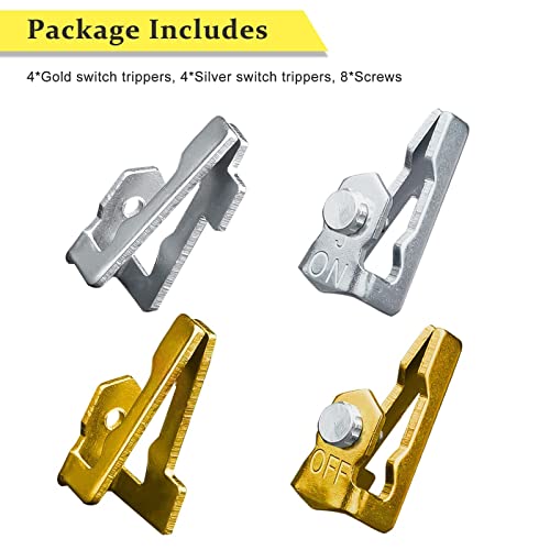 Time Switch Replacement Trippers Kit | Compatible With Intermatic 156T1978A, For T100 Series Timer Parts, Pool Timer On Off Clips(4 On / 4 Off / 8 Screws) #TOP4
