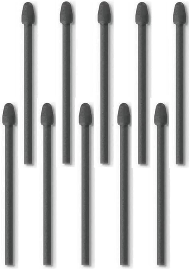 RKItE 10pcs Felt Tips for EMR Stylus Pen Replacement Tips for Digital Notepad 2B-Pencil Feel Includes Removal Tool (Felt*10)