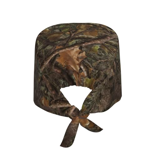 Image of Working Cap Scrub Cap with Sweatband Adjustable Unisex Women Tie Back Hat Nurse Surgical Caps