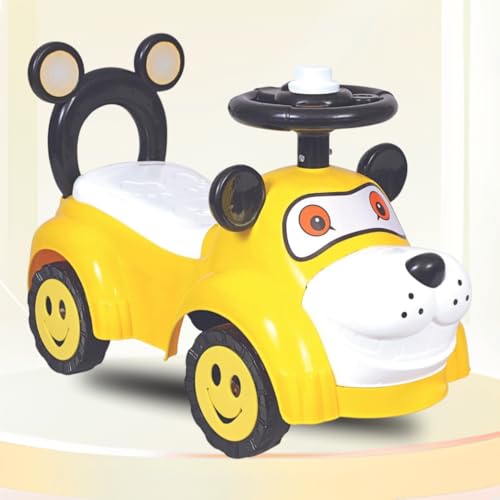 Storio Swing Ride on & Car for Kids with Music & Horn Steering, Push Car for Baby with Backrest, Safety Guard, Under Seat Storage & Big Wheels, Ride on for Kids 0 1 to 3 Years Upto 25 Kgs - Yellow (B0D35SYQ37) Amazon Price History, Amazon Price Tracker