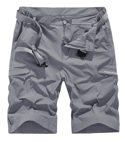 Image of Tactical Workout Shorts for Men Outdoor Casual Quick Dry Hiking Cargo Shorts with Multi Pockets 28-46 (No Belt)