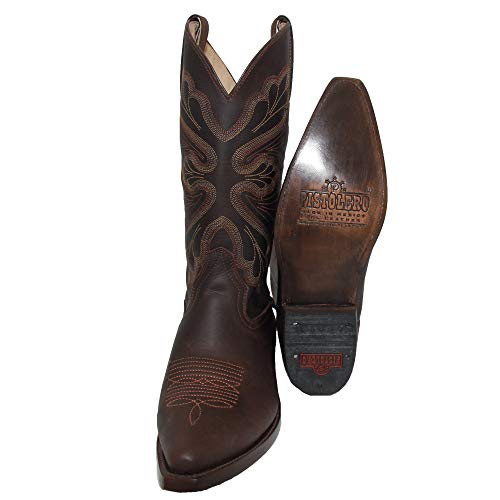 Western Shops Mens Genuine Leather Cowboy Boots, J Toe Western Leather Boots2
