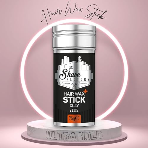 The shave factory Hair Wax Stick, styling duradero 2.7 Oz, 2 piezas miniatura 5