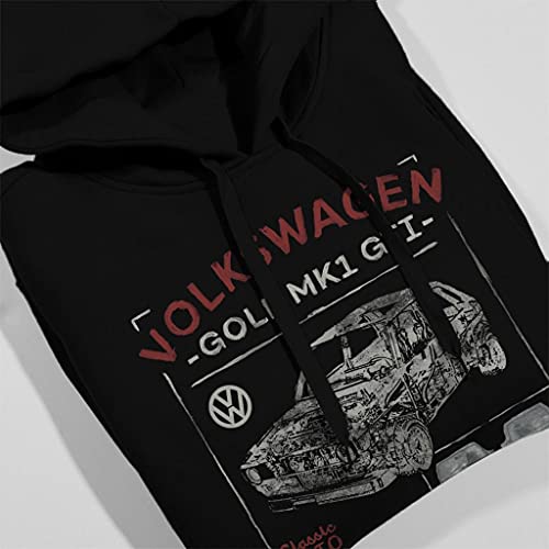 Volkswagen Golf MK1 GTI Owners Manual Classic Auto Men's Hooded Sweatshirt4