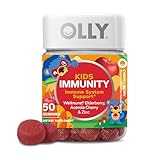 OLLY Kids Mighty Immunity Gummy Supplement with WELLMUNE; Cherry Berry; 50 count (25 day supply)