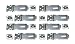 QCAA Safety HASP with Fixed Staple Steel Construction, 2