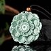 YTDJJWLS 50.3mm Natural Lotus Pendant Jade Fashion Jewelry Accessories Women Necklace