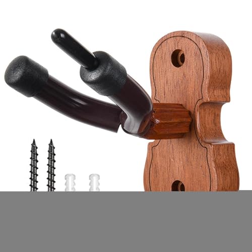 Cintres Muraux De Guitare - Cintre De Guitare En Bois | Montage Mural De L'instrument À Cordes | Supports Muraux Robustes Pour Les Instruments À Cordes | Porte-crochet Universel Pour Guitare Ukulélé V