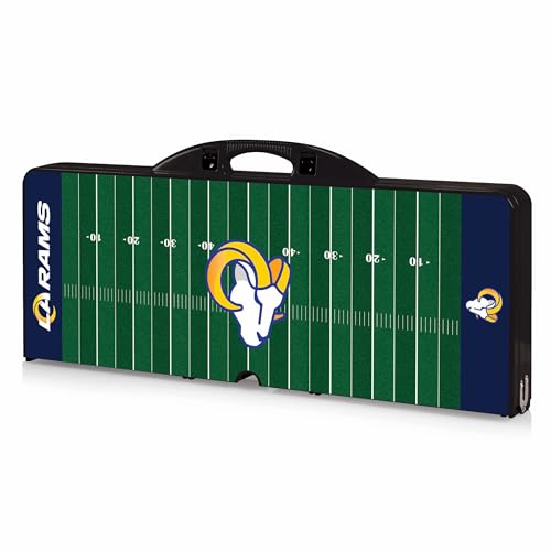 Image of PICNIC TIME NFL Picnic Table Portable Folding Table with Seats and Umbrella