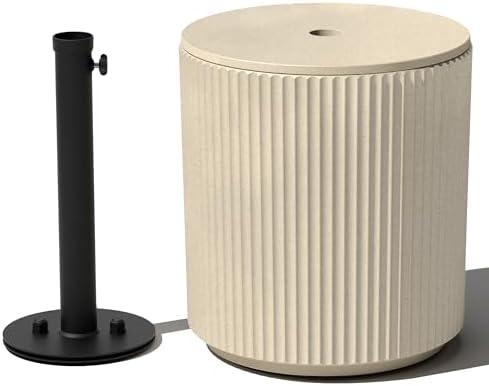 Amazon.com: Veradek Umbrella Side Table - Outdoor Patio Table with Umbrella Hole for Porch/Patio ...