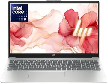 HP New Core i7 15.6" Laptop | 2026 Edition | Intel High-Performance Core i7-1255U up to 4.7GHz | 16GB RAM - 512GB PCIe SSD | Webcam | FHD | Long Battery Life | Windows 11 | Business & Academic