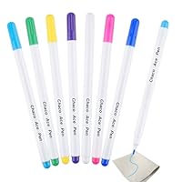 7 Stück Trickmarker Nähen, 7 Farben Schneiderkreide Stoffmarkierstift, Stoffstifte Nähen Selbstlöschend & Wasserlöslich, Nähen Zubehör für Kleidungsstücken Schneiderei Nähen Handarbeiten
