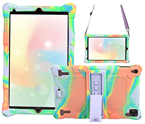 AKNICI Funda para DUODUOGO G12 P8/YOTOPT G12 N10 ‎X109 U10/GOODTEL G2/YESTEL X2/YUMKEM T13/JUSYEA J6/AOYODKG TAB-8/HMAI 10/Novel TTT 10/NAQU 10/Allmeida 10, Correa de Hombro, Rosa Morado