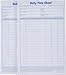 TOPS Daily Employee Time And Job Sheet, 6 x 9.5 Inches, 100 Sheets per Pad, 2 Pads/Pack (30041)