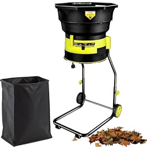 Laubschredder mit Überhitzungsschutz, Laubhäck... ohne Messer, 8000RPMHochleistung, ... für Effiziente Kompostierung und Reinigung Powercord 60mxpowercord