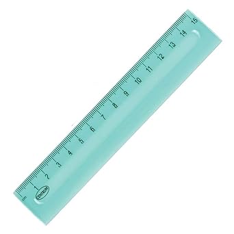 Flat Plastic Ruler 15 cm