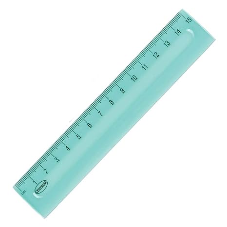 Flat Plastic Ruler 15 cm