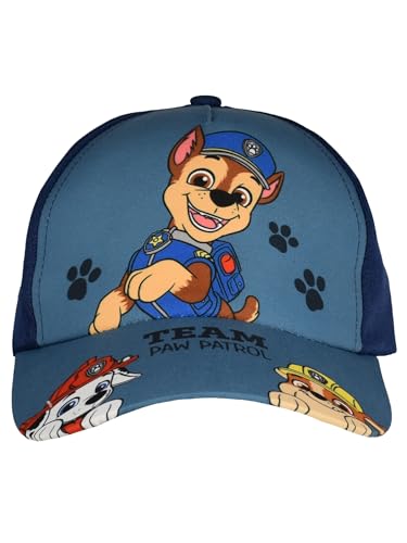 Gorra de la Patrulla Canina para niños – Team Kids Cap Basecap Gorra de béisbol ajustable Azul