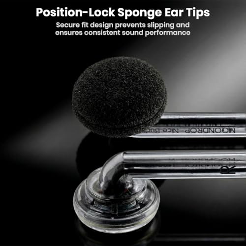 Image of MOONDROP Nice Buds Wired Earphones, HiFi Sound with 15.4mm Dynamic Driver, CCAW Voice Coil, NdFeB Magnet, Dual Rear-Cavity Damping, Ergonomic Shell and 3.5mm Silver-Plated Plug (Black)