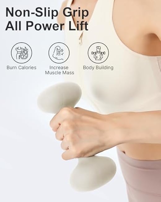 YOTTOY Weights Dumbbells Set for Women,2-15 Pound Dumbbells Set of 2, Non-Slip Hand Weights for Home Workouts, Portable Strength Training Neoprene dumbbells