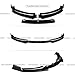 2012-2015 Compatible with BMW 3 Series F30 Sedan Base Bumper, Front Lip Splitter, 3-Piece Design, Gloss Black ABS – WheelX