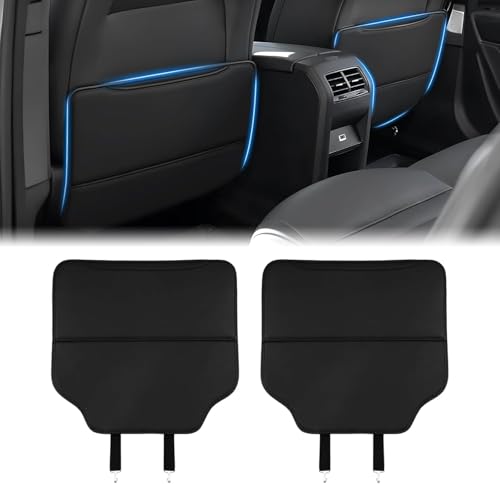 トヨタ 新型 アルファード 40系 ヴェルファイア キックガード 後部座席 シートバックカバー シートバックプロテクター ALPHARD VELLFIRE 40系-現行 後部座席キックガードカバー 車種専用設計 収納ポケット付き マイクロファイバーレザー素材 汚れ防止 キズ防止 蹴り防止 2枚セット