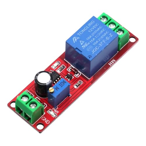1Pcs NE555 Timer Switch Adjustable Module Time Delay Relay Module DC 5V/12V Monostable Shield Power Switch 0~10S