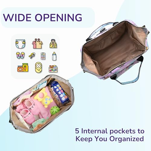 Image of MAMMA Diaper Bag for mothers for travel | Small Baby Bag for mother Travel, 3 ways carry | Mini Diaper Bags for Mom for Travel, Waterproof Baby Diaper Bag for mother carry with 9 months warranty