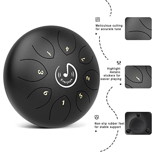 Steel-Tongue-Drum-8-Notes-6-Inches-D-KeyHandpan-Drum-Percussion-Instrument-for-Beginner-meditation-healing-Concert-Yoga-Steel-Drum
