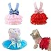 Clopon Dog Dress Doggie Clothes for Small Dogs Girl Cute Dresses for Tiny Doggie Princess Dress Birthday S
