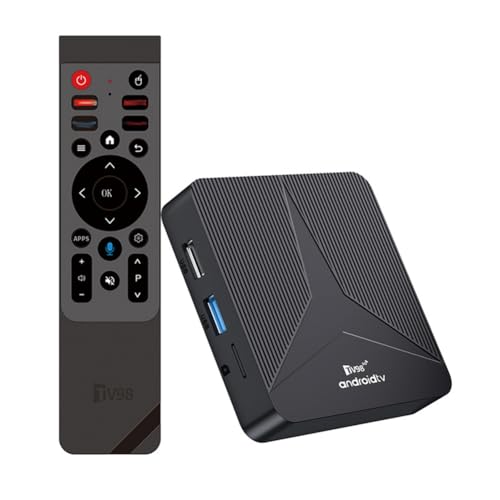 Paaruter Android 14 TV Box 2GB + 16 Go RK3518 Quad-Core 2.4g / 5g Dual WiFi Support 265 // 8K HD/BT 5.0 PLIGE EU