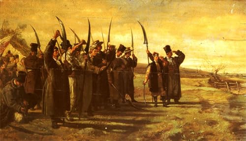 Cuadro de lienzo de la rebelión polaca de Stanislaw Chlebowski para pared de 60x90cm