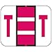 TAB COMPATIBLE TPAM-T 1838 Permanent Color Code Label, Alphabet,"T", 1 1/4" x 1", Red (Pack of 500)