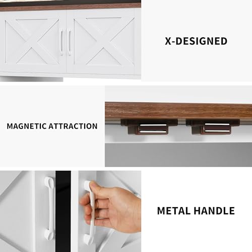 image for DWVO 40-50 Gallon Aquarium Stand with Power Outlets, Cabinet for Fish 