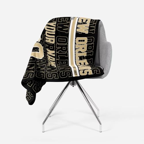Image of ANTKING New Orleans Throw Blanket for Men Women Boy Custom Name and Number Gifts
