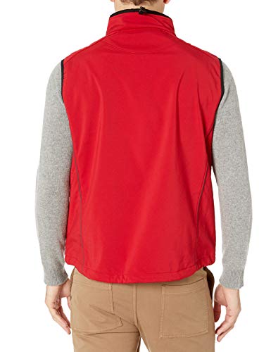Clique Men's Clique Softshell Full-Zip Vest, Intense Red, Large #TOP1
