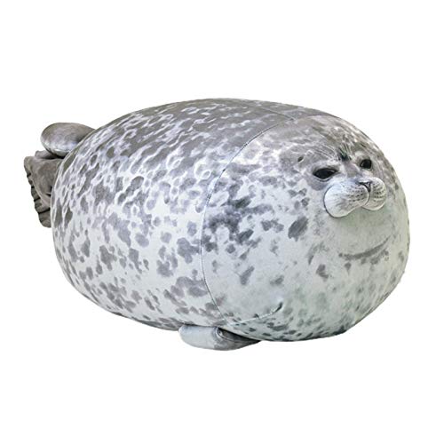 Bozaap Coussin Mignon de Phoque de Peluche,D'océan Oreiller Peluche Animal Peluche Mignon Peluche Poupée Souple Jouets Coussin pour Les Enfants/Famille/Amis,30cm/11.81inch