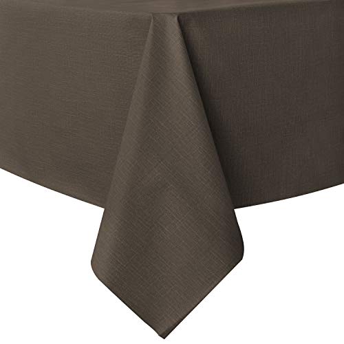 Image of sancua 100% Waterproof Rectangle PVC Tablecloth - 54 x 78 Inch - Oil Proof Spill Proof Vinyl Table Cloth, Wipe Clean Table Cover for Dining Tables, Buffet Parties and Camping, Coffee