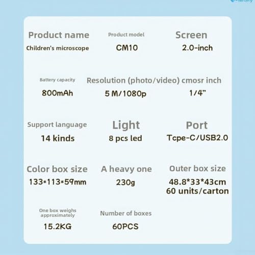Microscope numérique portable enfants pour voir l'invisible avec LED - 6