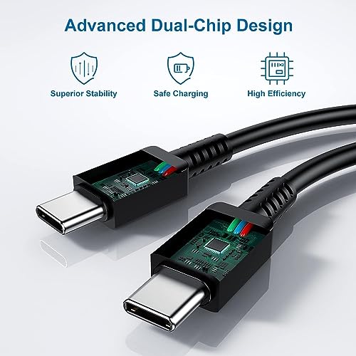 Image of GWINGS Samsung 25W Original Type C to 1M Fast Charging USB Cable High-Speed & Data Transfer Compatible with S25 /S25+ /S24 /S24+ /S23 /S23+ /S22 /5G /Ultra /Plus /Fe /Edge /S- Type-C Cord (Black) | Black
