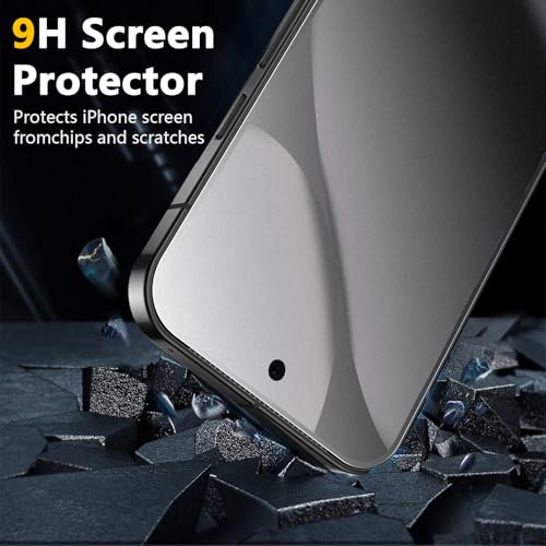 Image of [2+2 Pack for Google Pixel 10 Pro XL Matte Screen Protector + Camera Lens Protector, Anti-Glare, 9H Tempered Glass, Fingerprint Unlocking, Bubble Free