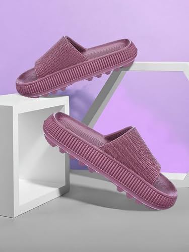 Image of Aqualite NEO-354 Women's Slides Slippers | Slip-On Comfort Flat Base Flipflop Anti-Skid, Lightweight & Easy to Wear | Casual Home & Outdoor Sandals for Women