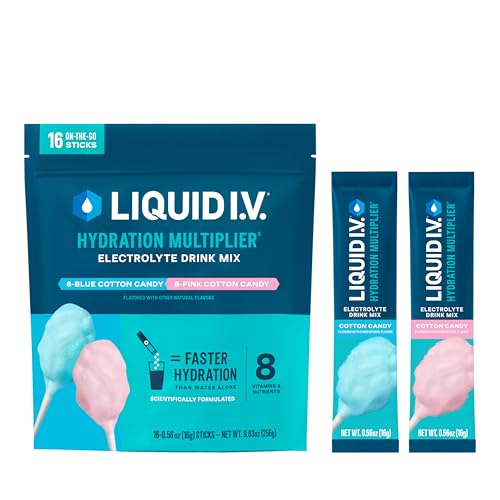Liquid I.V.® Hydration Multiplier - Cotton Candy | Electrolyte Powder Drink Mix | 1 Pack (16...
