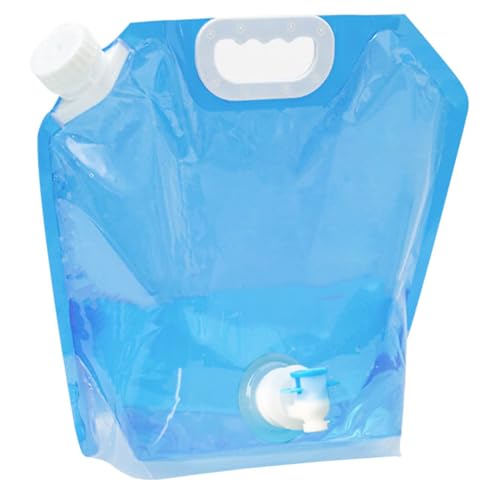 JECOMPRIS Collapsible Water Jug Camping Water Bags 10-Gallon Water Container with Spigot Water Carrier Tank Folding Water Pouches for Outdoor Camping Mountaineer Backpacking