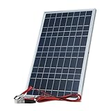 Hipzeepo Kit de Panel Solar de 12 V y 30 W de Potencia, Generador Solar Portátil Recargable para Exteriores, para el Hogar.