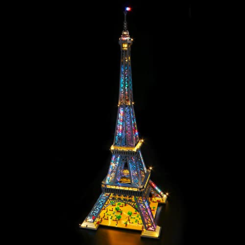 VONADO LED Light Kit Compatible with Lego Eiffel Tower Set 10307, Remote Control DIY Building Lighting Compatible with Lego Architecture 10307 (NOT Model)
