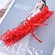 Bridal Hochzeit Strumpfbänder Bogen Spitze Strumpfband Gürtel Schleife Oberschenkel Strumpfband Rot Körper Bikini Sexy Strumpfband Bein Wickelt Elastisch Werfen Strumpfband Für Frauen Und Mädchen