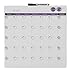 Quartet Magnetic Dry-Erase Calendar Tile, 14 x 14 Inches, 1-Month Design, Frameless, White (48114-WT)